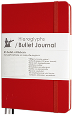 rood Bullet Journal red notebook dotted