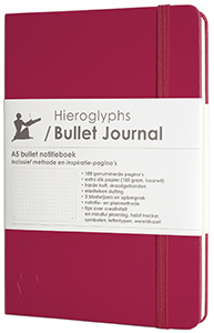 Bullet Journal kopen Nederlandstalige Bullet Journal Methode A5 notitieboek, harde kaft, roze